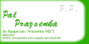 pal prazsenka business card